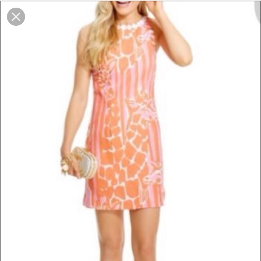 Lilly shift dress - giraffe print